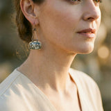 Vintage Aged Stone Earrings