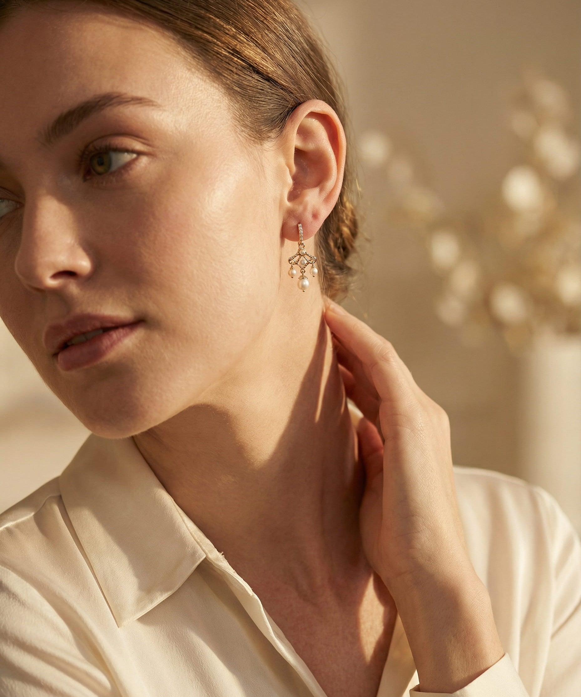 Crystal Flower Earrings