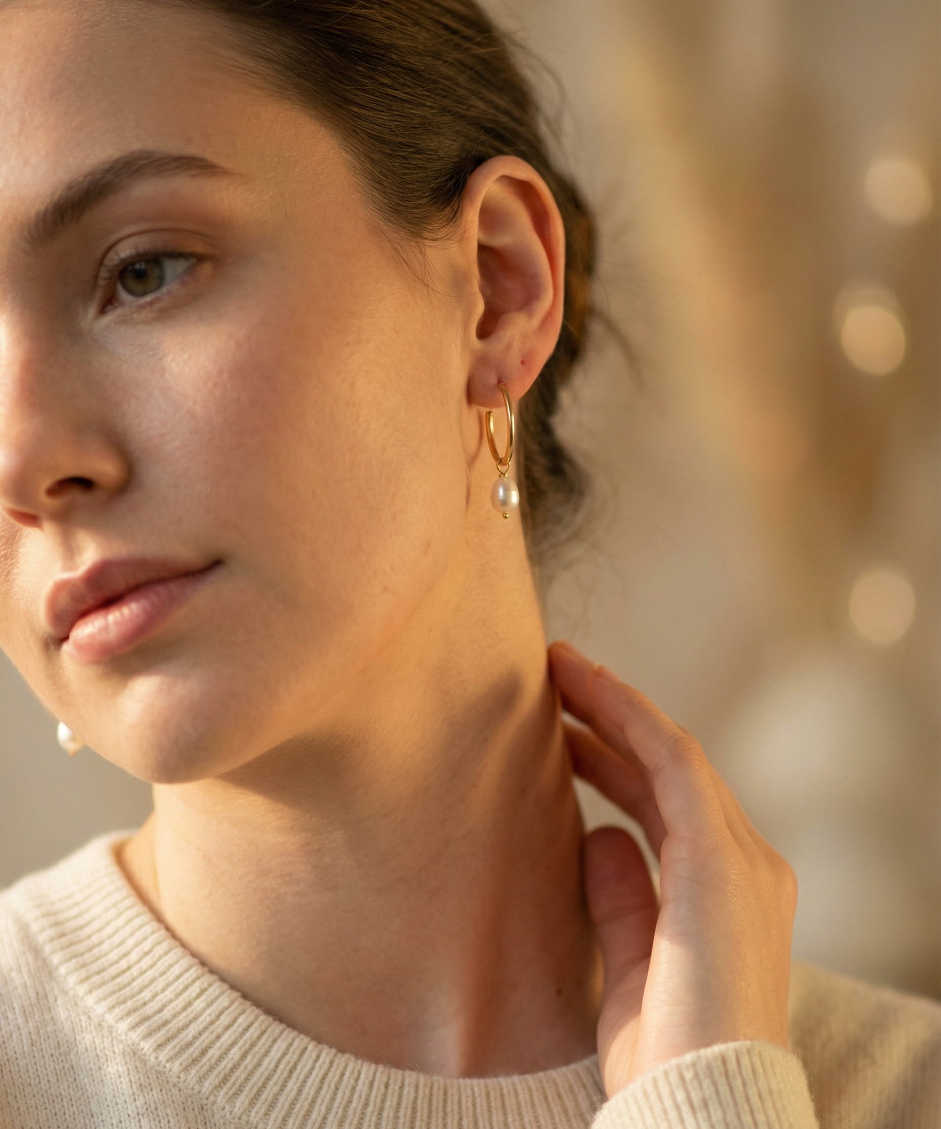 Silver Turquoise Crystal Earrings
