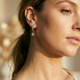 Elegant White Cubic Zirconia Earrings