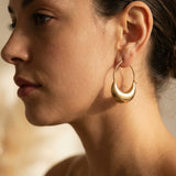 Vintage Gold Basket Earrings