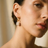 Elegant Cubic Pearl Earrings