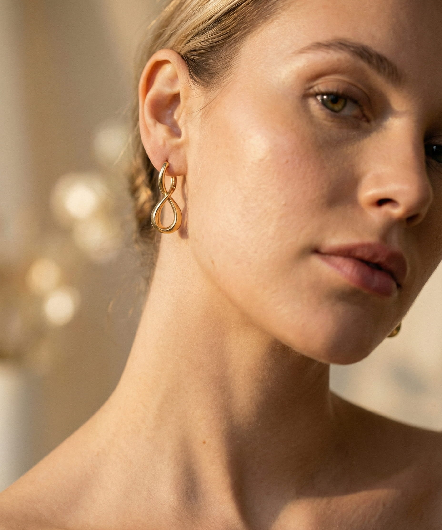 Gold Wave Earrings