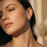 Floral Cubic Zirconia Earrings