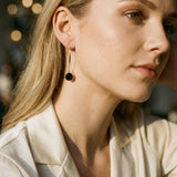 Vintage Gold and Black Earrings