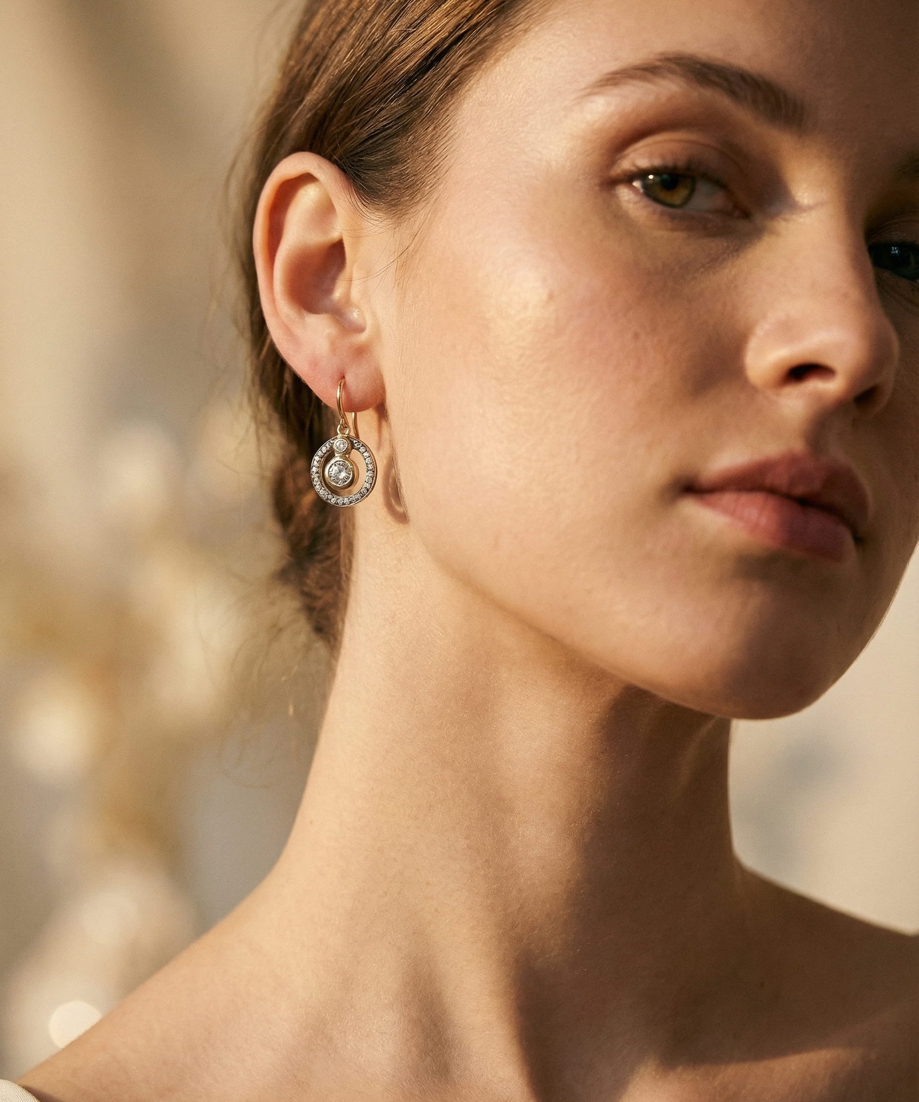 Classic Gold Cubic Zirconia Earrings