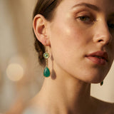 Calista | Blue Stone Drop Earrings