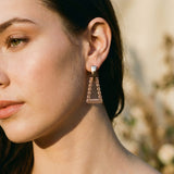 Elegant Hollow Gold Earrings