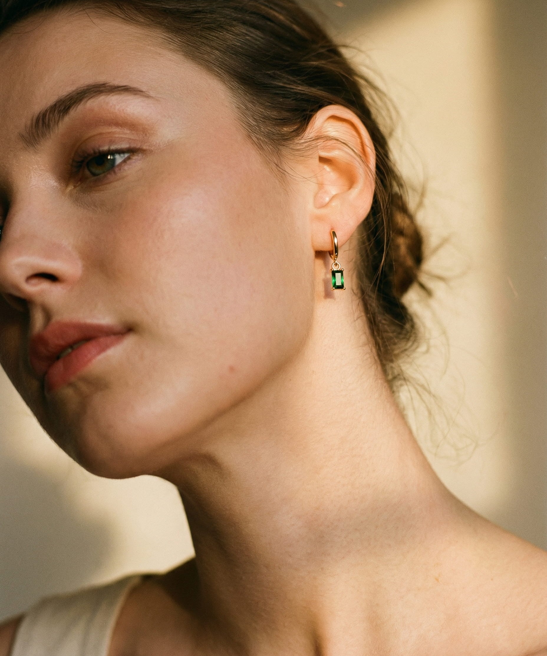 Luisa Elegant Emerald Earrings
