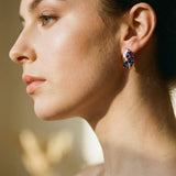 Elegant Blue Crystal Earrings