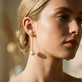 Luxury Hand-Mounted Special Pearl Drop Earrings