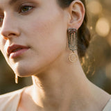 Elegant Gold and Silver Earrings
