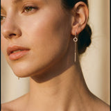 Gold-Plated Sequin Earrings