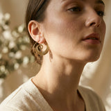 Vintage Gold Spiral Earrings