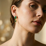 Gold Turquoise Earrings