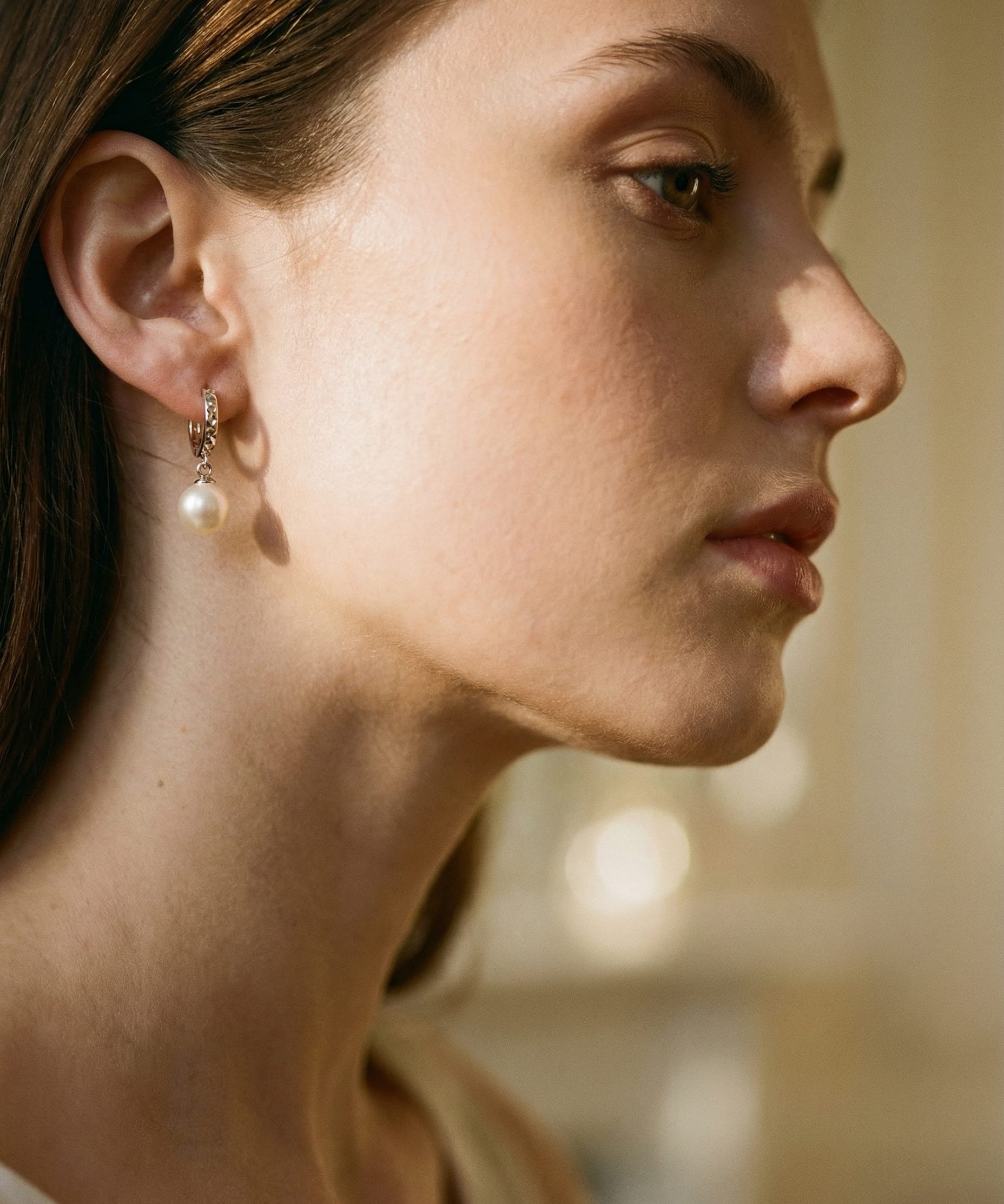 Cubic Zirconia Pearl Earrings