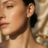 Elegant Gold Cross Earrings