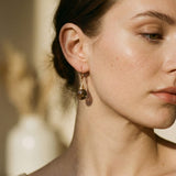 Gold Desert Crystal Earrings