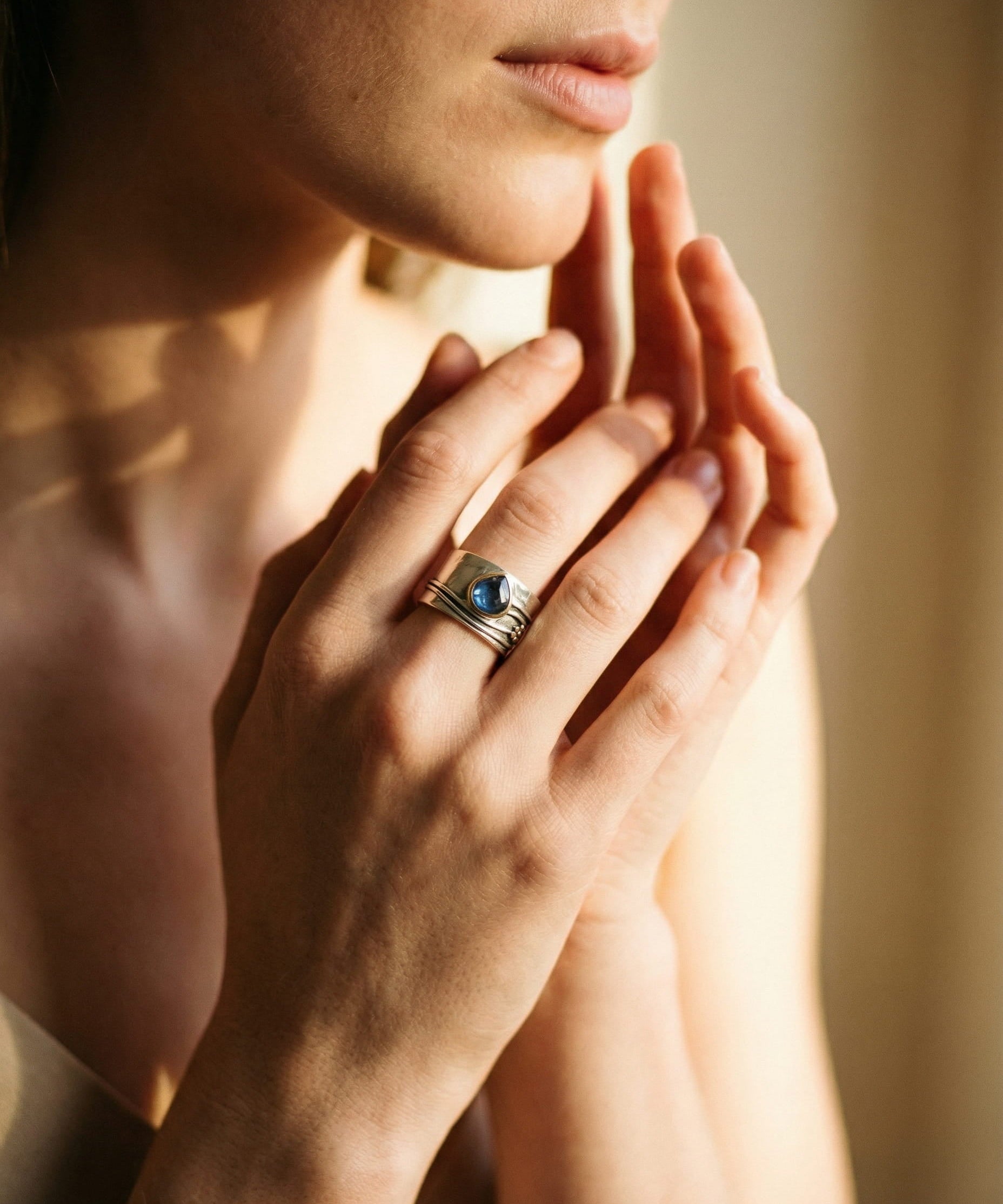 Bohemian Gemstone Meditation Ring
