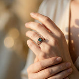 Nature Green Crystal Ring