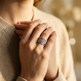 Vintage Layered Cubic Zirconia Ring