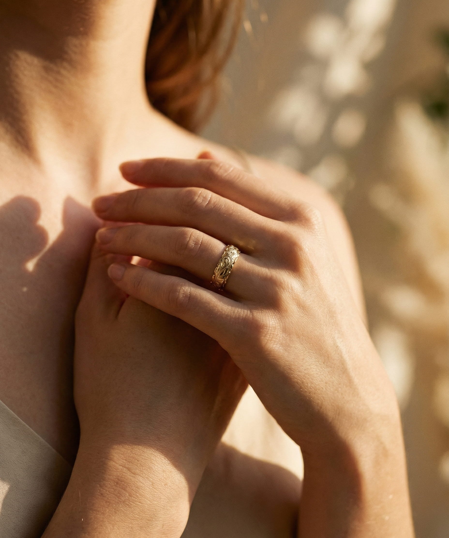 Vintage Gold Flower Ring