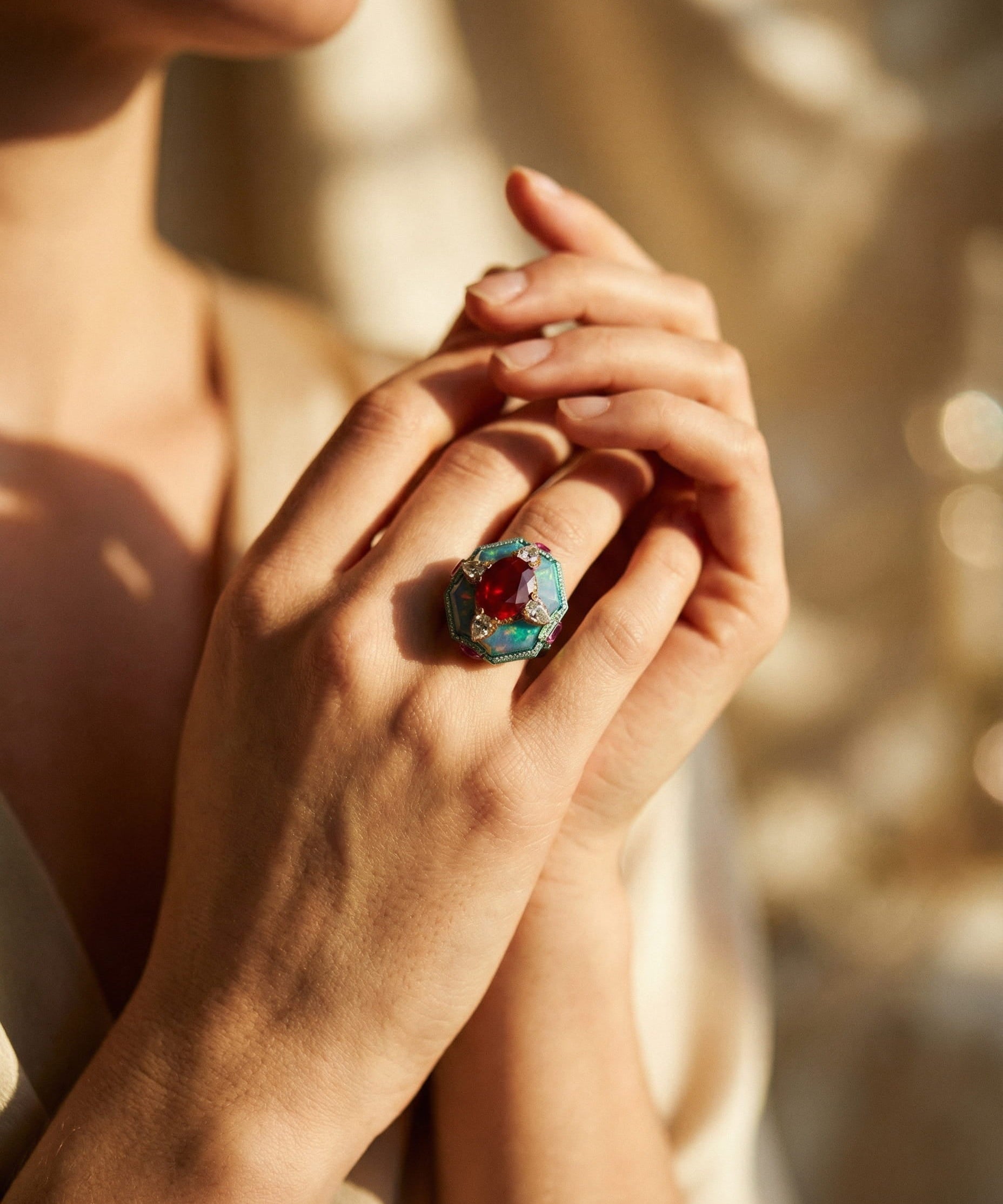 Vintage Multicoloured Ring