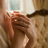 Gold Heart and Crystal Ring
