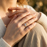 Gold and Silver Leaf Ring