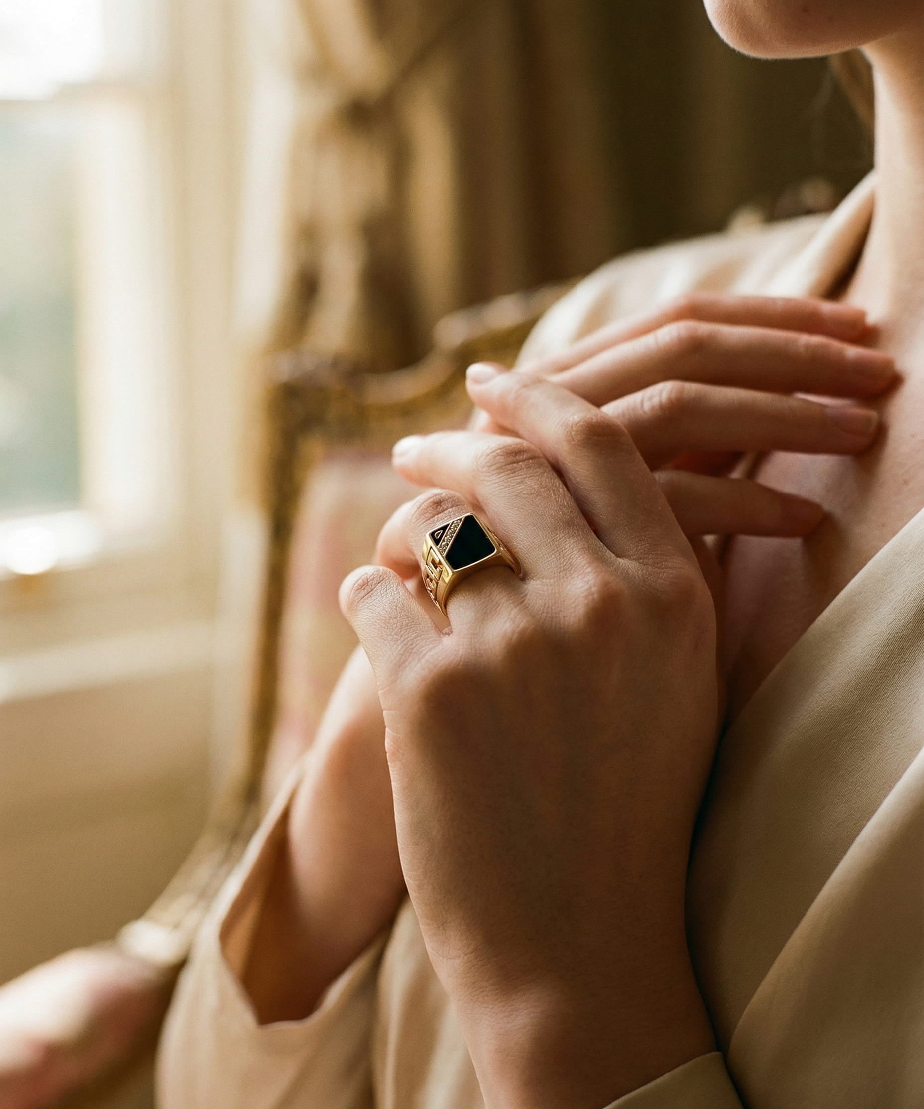 Old Money Gold Crystal Ring