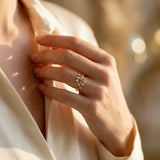 Crystal Leaf Ring