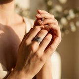 Angel's Feather - Adjustable Memorial Ring