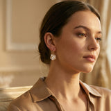 Elegant White Petal Earrings