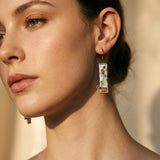 Vintage Antique Enamel Earrings