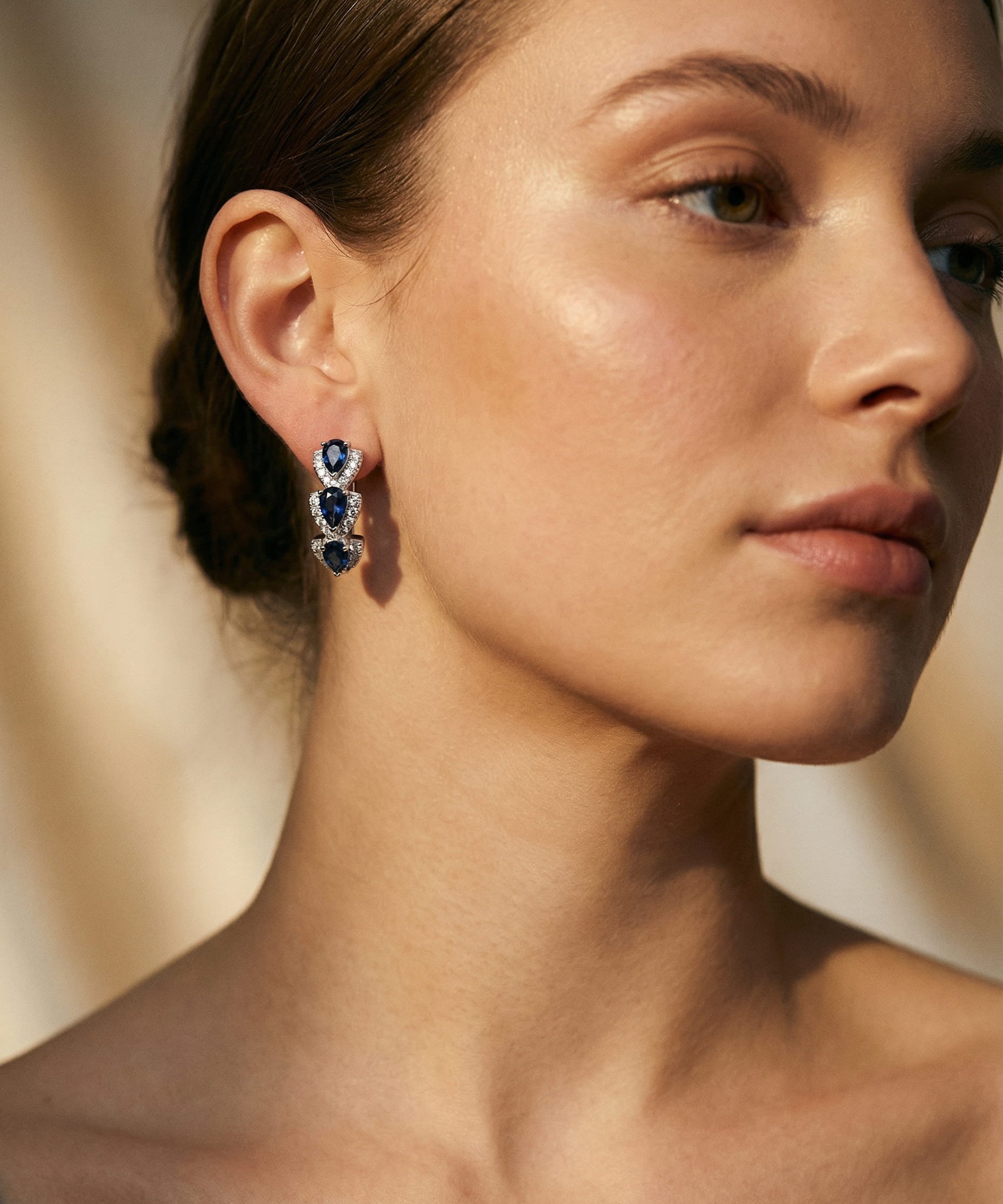 Sparkling Crystal Hoop Earrings