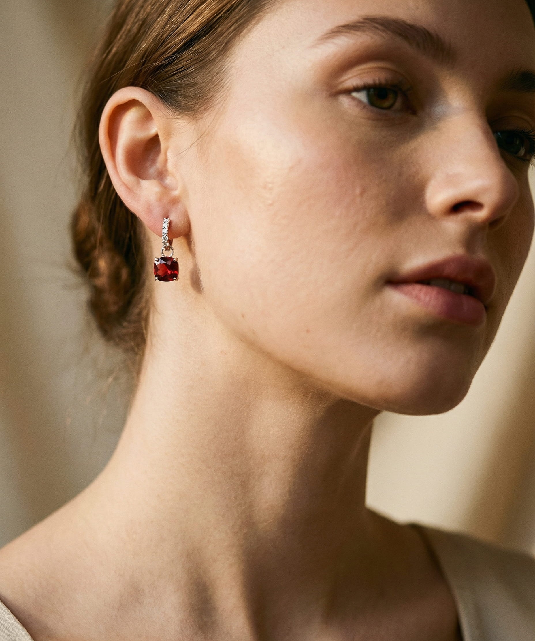 Ruby and Diamond Earrings