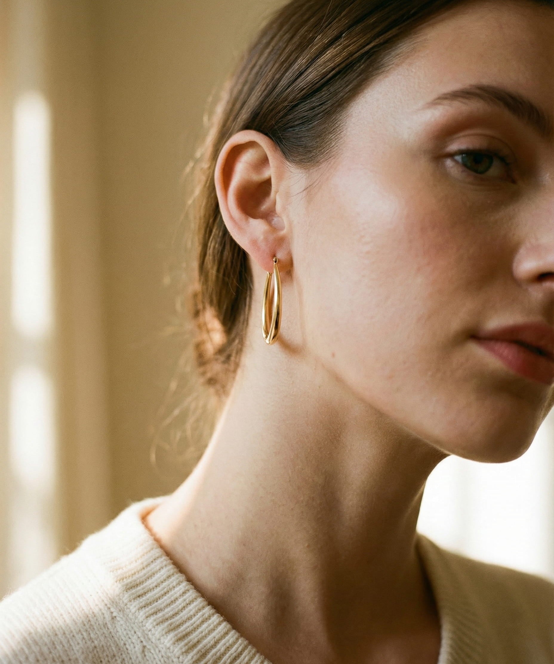 Vintage Gold Hoop Earrings