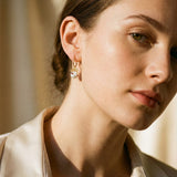 Vintage Gold Cherry Pearl Earrings