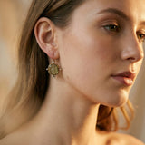 Green Crystal Earrings