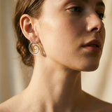 Vintage Spiral Wave Earrings