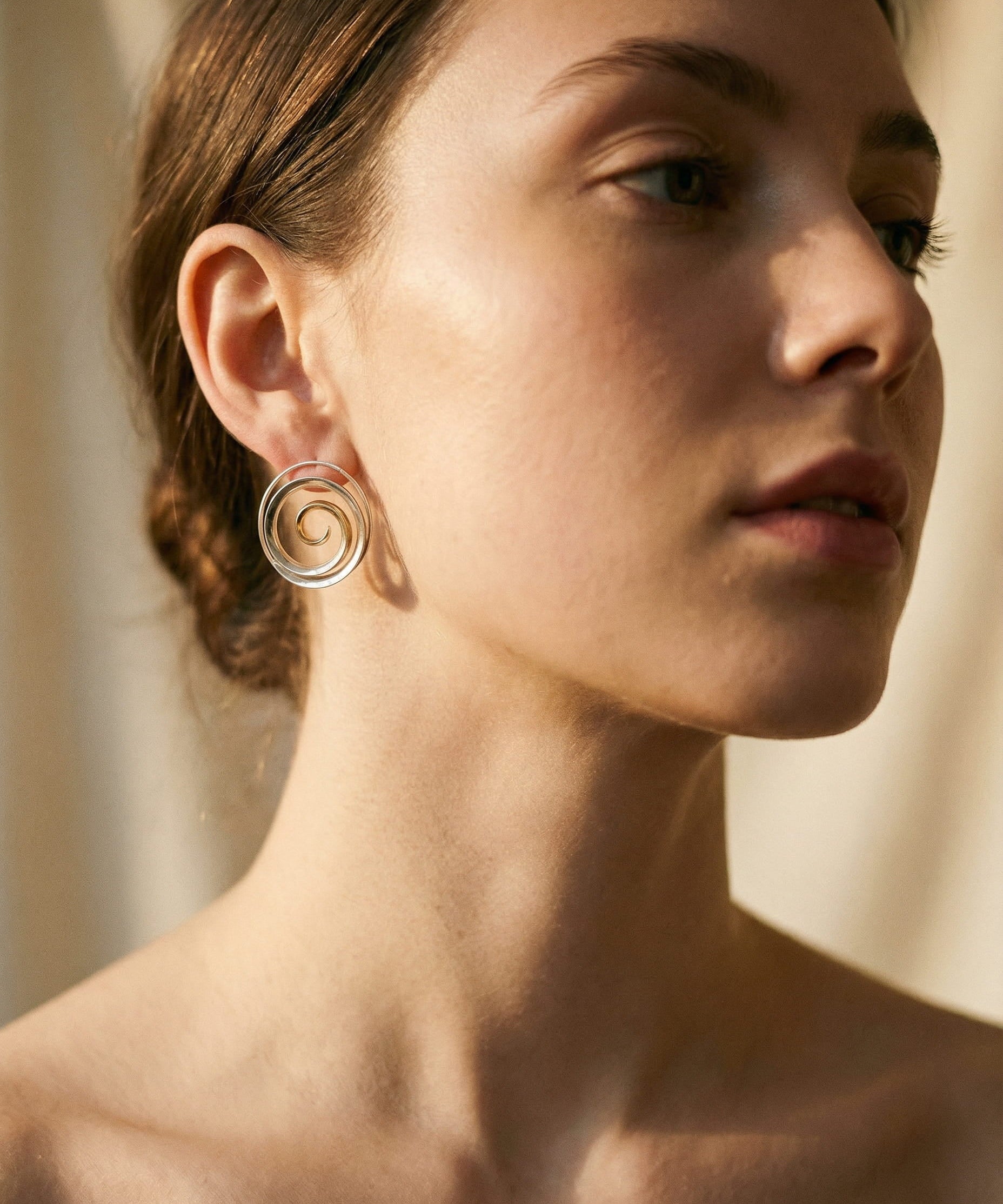 Vintage Spiral Wave Earrings