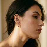 Elegant Gold Triangle Earrings