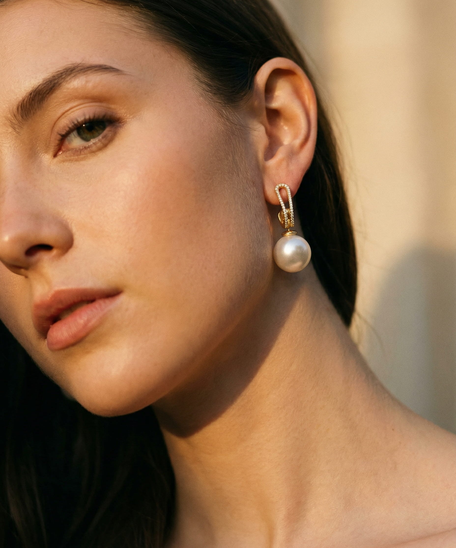 Elegant Pearl Cubic Zirconia Earrings