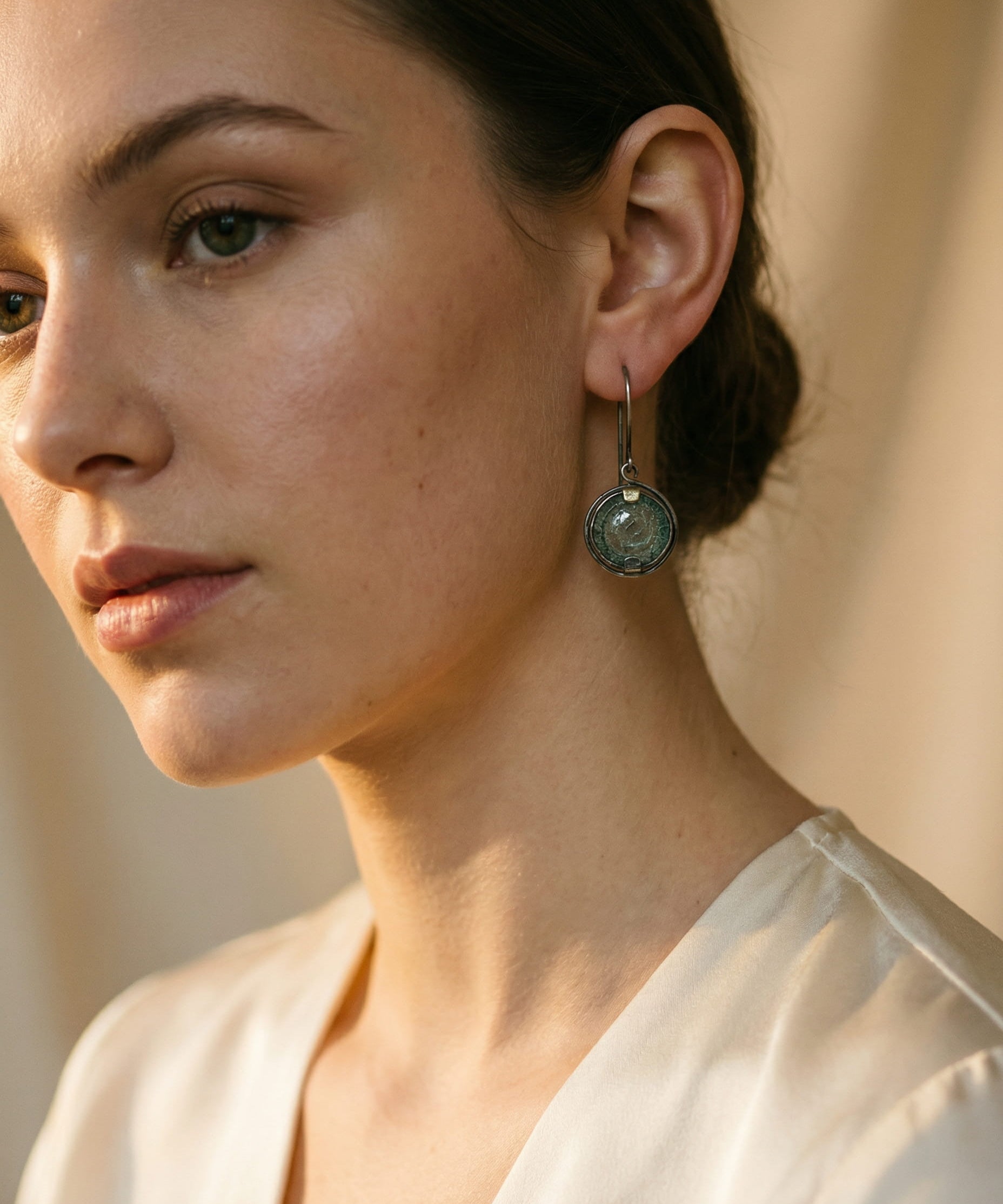 Vintage Ocean Crystal Earrings