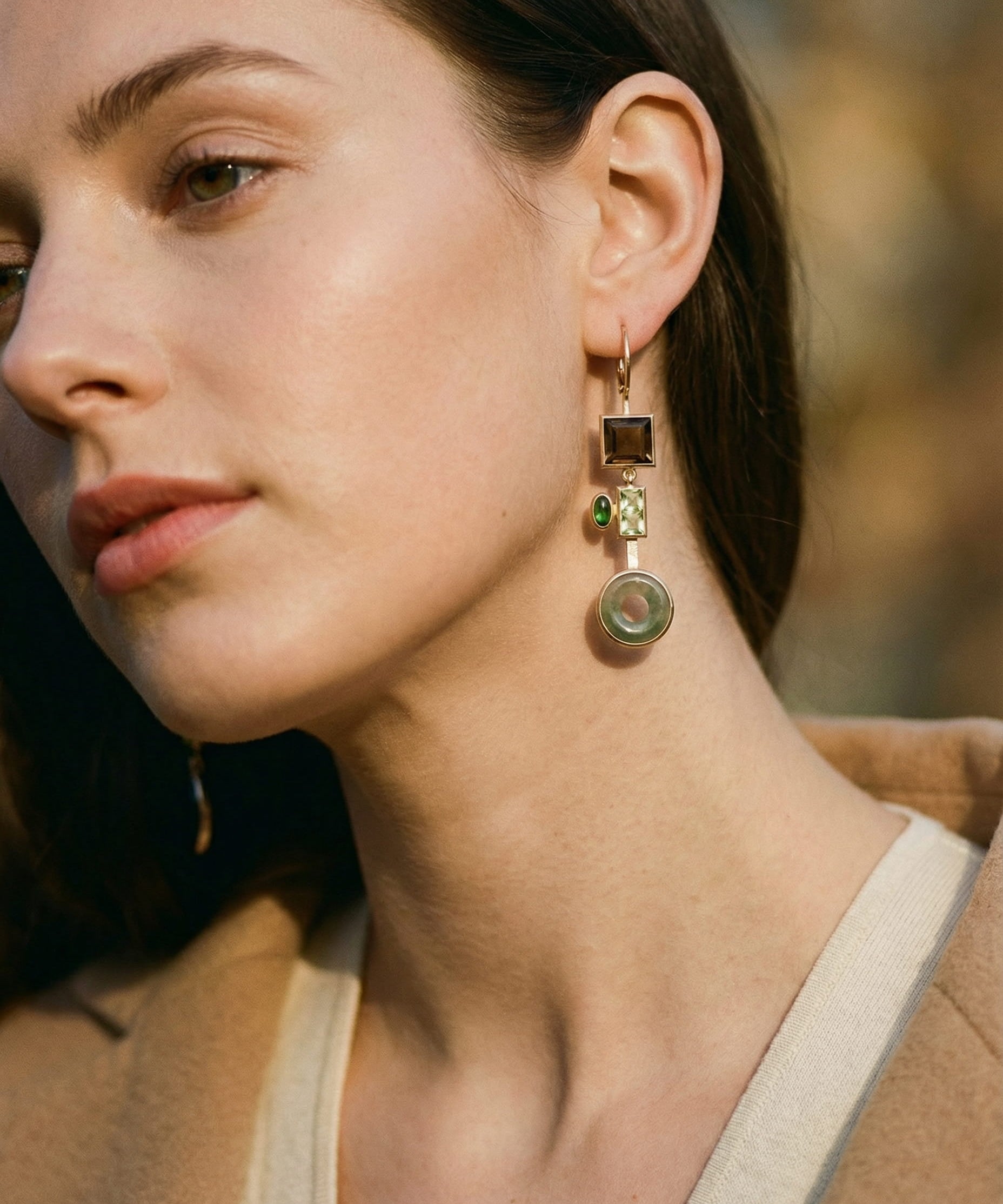 Vintage Crystal Forest Earrings