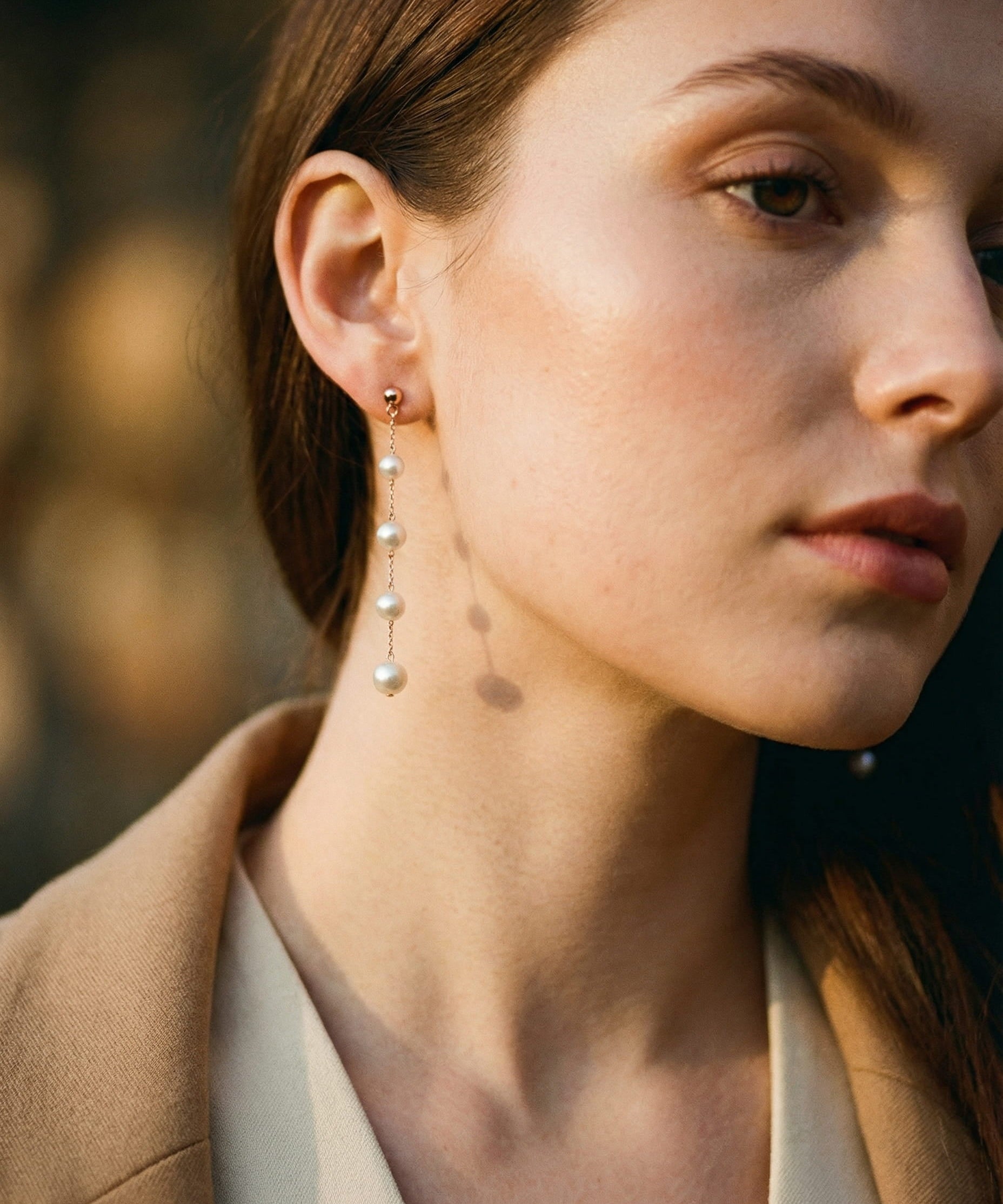 Earrings with Pearl Drops