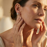 Floral Cubic Zirconia Earrings