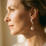 Gold Pearl Earrings