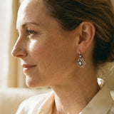 Vintage Crystal Mandala Earrings
