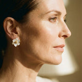 Elegant Gold Petal Earrings